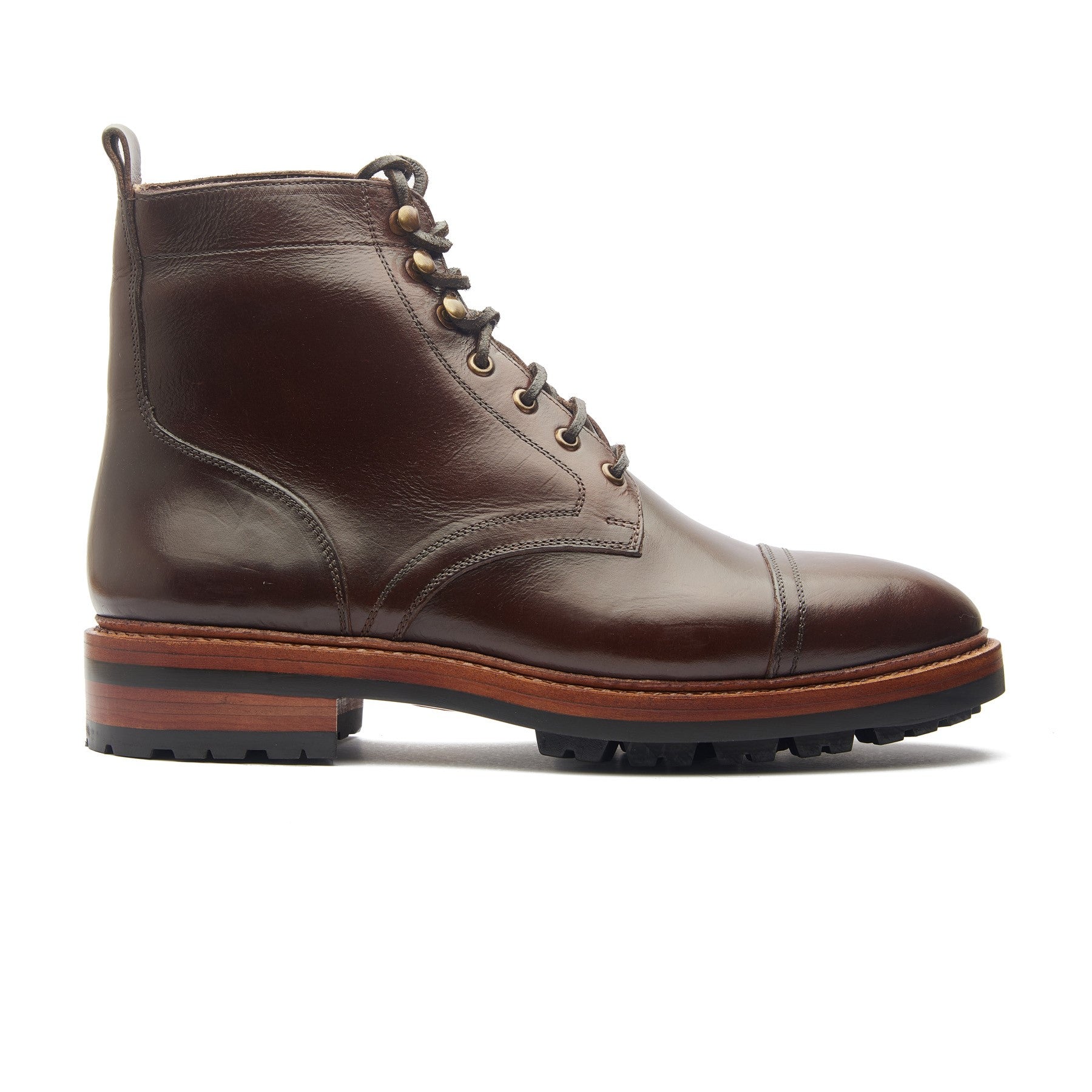 Dixon, Cap-Toe Derby Boot - Brown Chromexcel | Hand Welted 