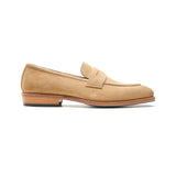 Denver, Penny Loafer - Castorino Suede Cashew | Hand Welted Classics Collection