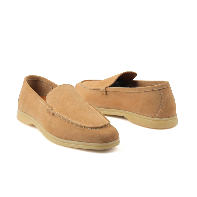 Orlie, Slipons - Beige Go Rain Suede | Unlined Flex Collection