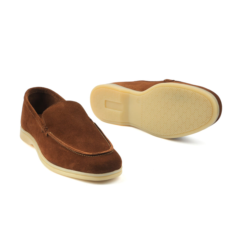 Orlie, Slipons - Polo Brown Go Rain Suede | Unlined Flex Collection