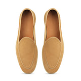 Lorenzo, Belgian Loafer - Castorino Suede Cashew | Unlined Flex Collection