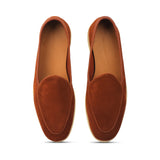 Lorenzo, Belgian Loafer - Castorino Suede Tan| Unlined Flex Collection