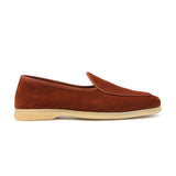 Lorenzo, Belgian Loafer - Castorino Suede Tan| Unlined Flex Collection