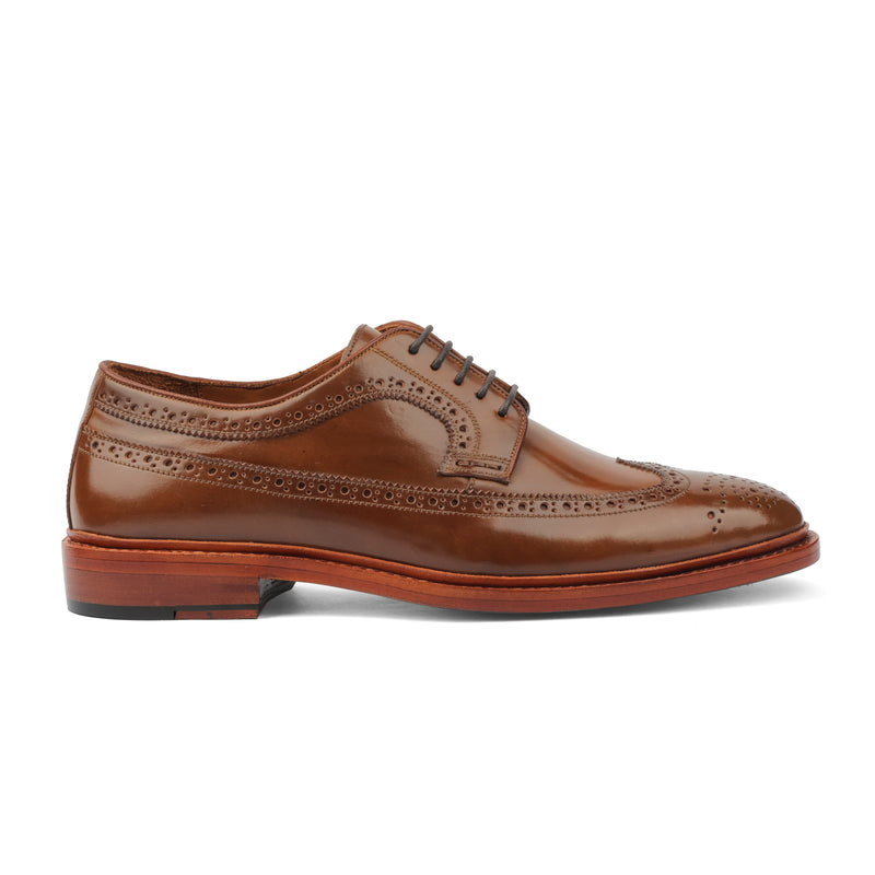 Barrister, Longwing Blucher - Shell Cordovan Bourbon | Hand Welted Cordovan Series