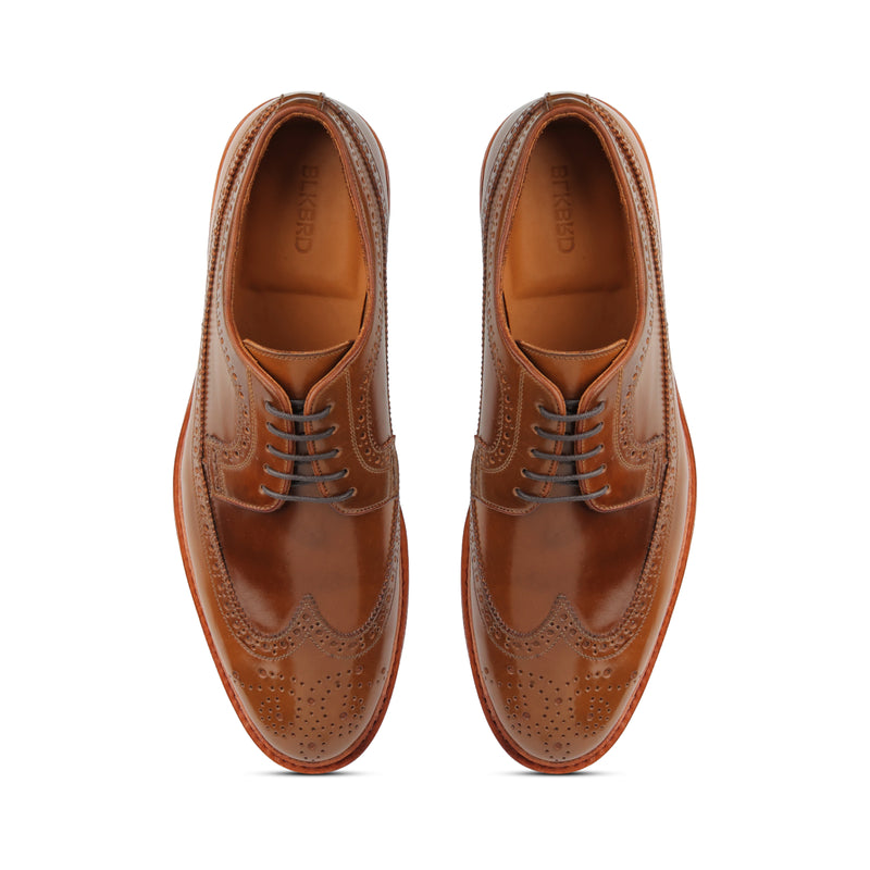 Barrister, Longwing Blucher - Shell Cordovan Bourbon | Hand Welted Cordovan Series