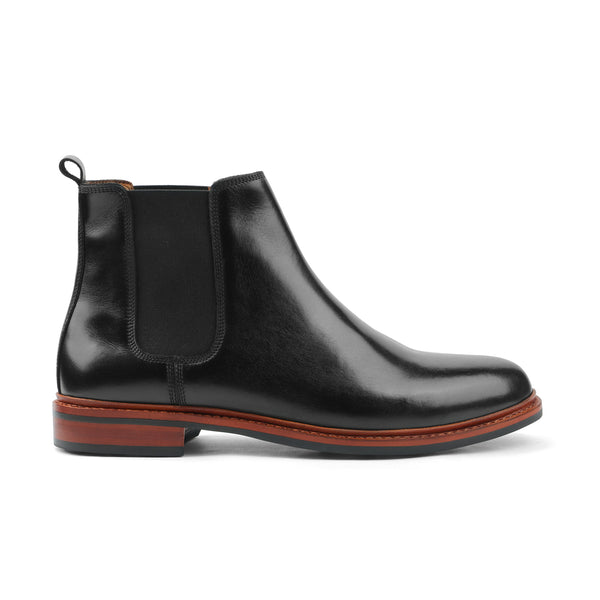 Harley, Chelsea Boot - Black Hidro Pullup | Hand Welted Boots 2.0