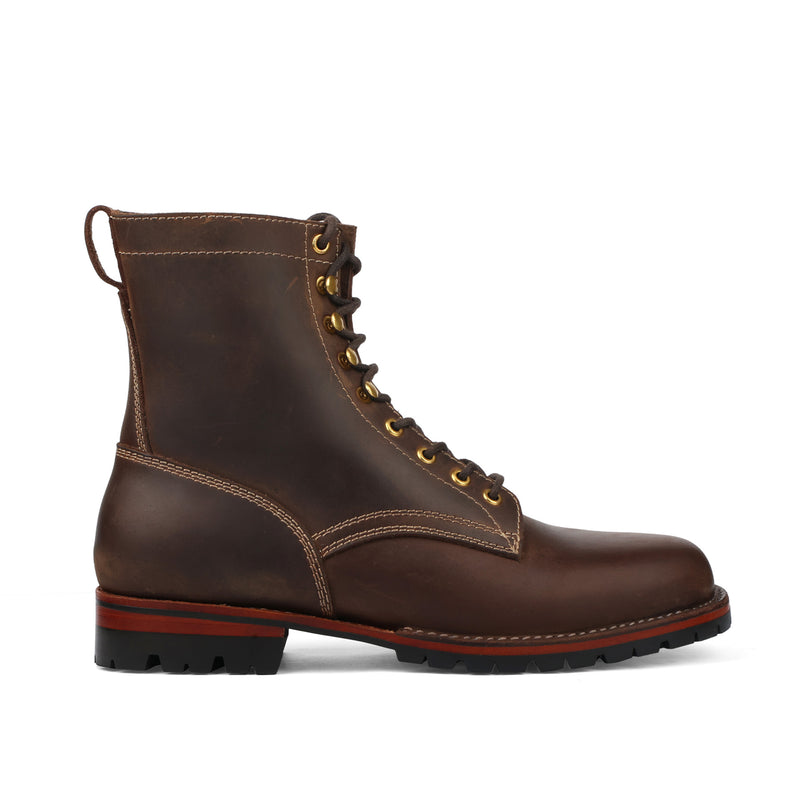 Dakota Logger Style Derby Boot Thick Coffee Boot 3.0