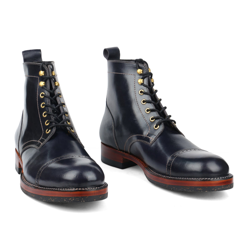 Luchador-Z, Service Boot - Dark Navy Horserump | Boots 3.0