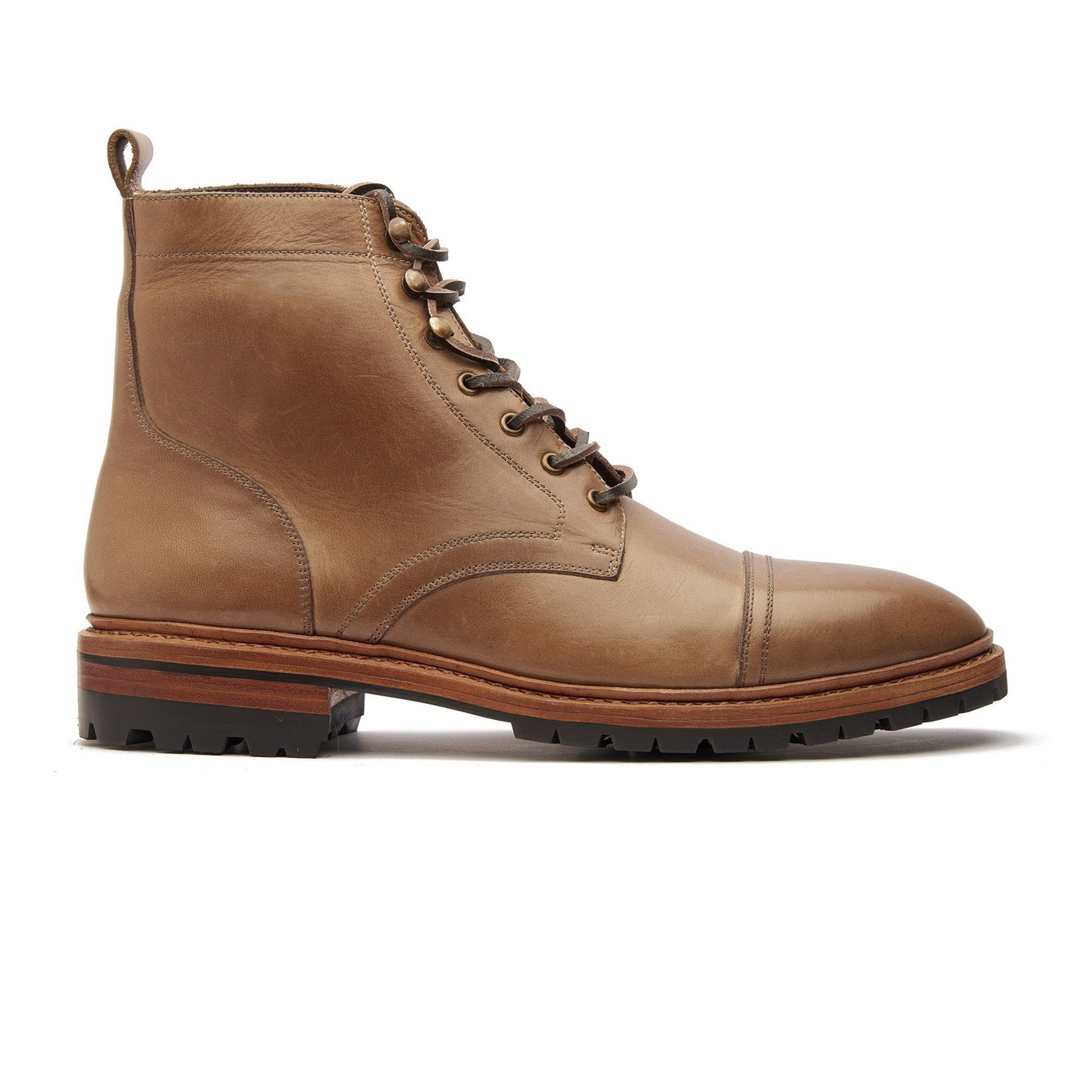 Dixon, Cap-Toe Derby Boot - Natural Chromexcel | Hand Welted Service B ...