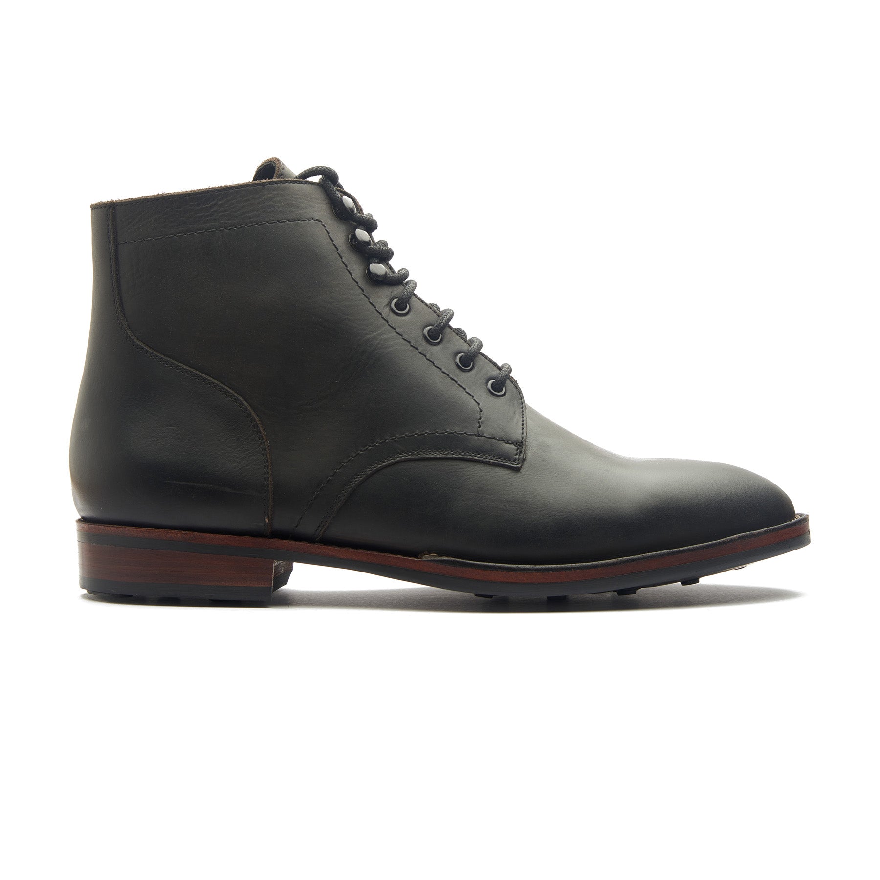 Rudiger, Service Boot - Black Waxy Pullup | Stitchdown Construction ...