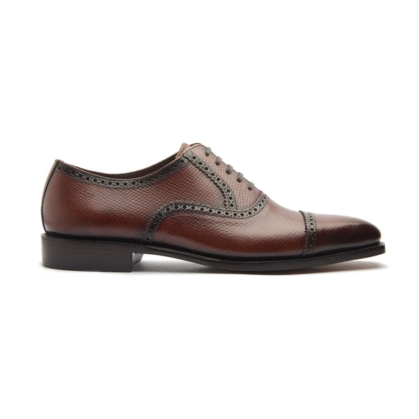 Schulz, Woven Leather Oxford - Brown, Hand Welted, Classics Collecti –  BLKBRD SHOEMAKER