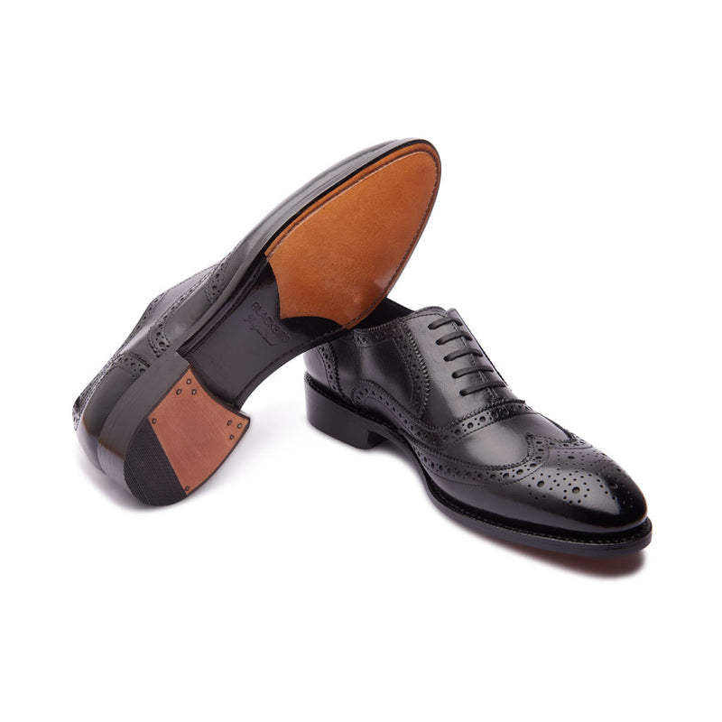 Marcell, Full Brogue Wingtip Oxford - Black | The Classics - BLKBRD SHOEMAKER