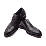 Marcell, Full Brogue Wingtip Oxford - Black | The Classics - BLKBRD SHOEMAKER